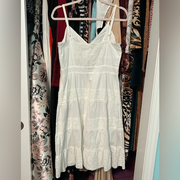 Apt. 9 White Lace Striped Dress - Picture 5 of 10
